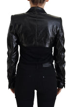 Black Long Sleeves Crop Blazer Cotton Jacket Dolce & Gabbana