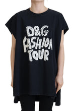 Black D&G Fashion Round Neck Cotton T-shirt Dolce & Gabbana