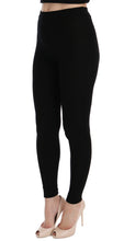 Black Slim Fit Women Cashmere Pants Dolce & Gabbana