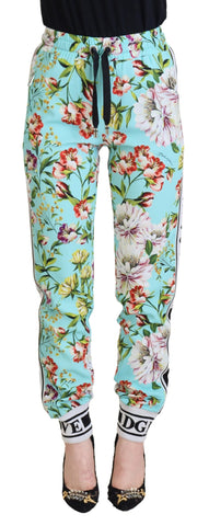 Multicolor Floral Sweatpants Pants Dolce & Gabbana