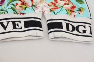 Multicolor Floral Sweatpants Pants Dolce & Gabbana