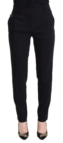 Black High Waist Women Pants Dolce & Gabbana