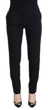 Black High Waist Women Pants Dolce & Gabbana