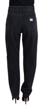 Black Cotton Tattered High Waist Denim Jeans Dolce & Gabbana