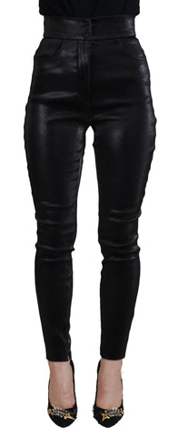 Black Washed Cotton Skinny Denim Jeans Dolce & Gabbana