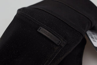 Black Washed Cotton Skinny Denim Jeans Dolce & Gabbana