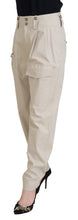 Beige Cotton Women Cargo Pants Dolce & Gabbana