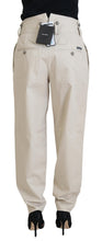 Beige Cotton Women Cargo Pants Dolce & Gabbana