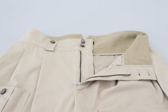 Beige Cotton Women Cargo Pants Dolce & Gabbana
