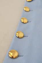 Light Blue Button Wide Leg Pants Dolce & Gabbana