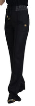 Black Straight Fit Cotton Pants Dolce & Gabbana