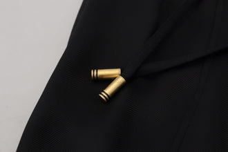 Black Straight Fit Cotton Pants Dolce & Gabbana