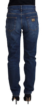 Black Floral Lace Front Skinny Denim Jeans Dolce & Gabbana