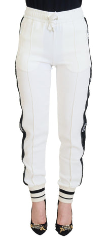 White DG Logo Sweatpants Pants Dolce & Gabbana