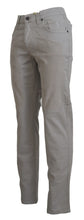 Gray Cotton Tapered Men Casual Pants Jeckerson