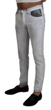 Gray Washed Skinny Men Denim Jeans Dolce & Gabbana
