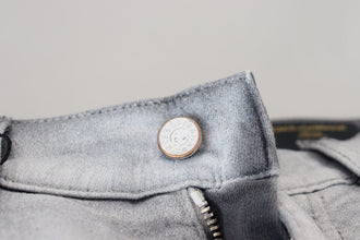 Gray Washed Skinny Men Denim Jeans Dolce & Gabbana