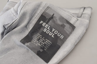 Gray Washed Skinny Men Denim Jeans Dolce & Gabbana