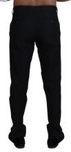 Black Chino Formal Cotton Pants Dolce & Gabbana
