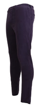 Purple Pure Cotton Tapered Mens Pants BENCIVENGA
