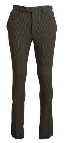Multicolor Striped Pure Cotton Men Pants BENCIVENGA