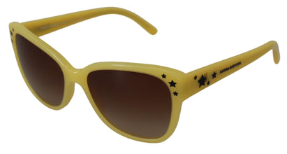 Yellow Acetate Frame Stars Embellishment DG4124 Sunglasses Dolce & Gabbana