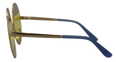 Gold Oval Metal Crystals Shades DG2209B Sunglasses Dolce & Gabbana