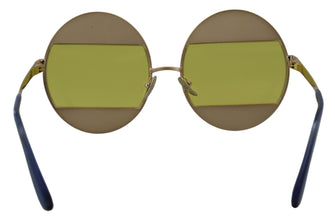 Gold Oval Metal Crystals Shades DG2209B Sunglasses Dolce & Gabbana