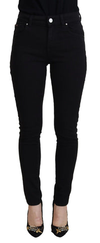 Black Cotton High Waist Casual Denim Jeans Dolce & Gabbana