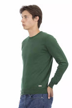 Green Cotton Men Sweater Baldinini Trend