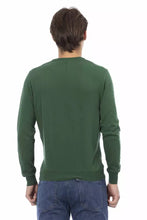 Green Cotton Men Sweater Baldinini Trend
