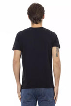 Black Cotton Men T-Shirt Trussardi Action