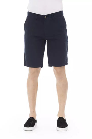 Blue Cotton Men's Bermuda Short Baldinini Trend