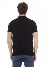 Black Cotton Men Polo Baldinini Trend