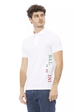 White Cotton Men Polo Shirt Baldinini Trend