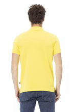 Yellow Cotton Men Polo Shirt Baldinini Trend