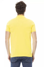 Yellow Cotton Men Polo Shirt Baldinini Trend