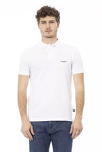 White Cotton Men Polo Shirt Baldinini Trend