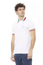 White Cotton Men Polo Shirt Baldinini Trend