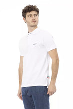 White Cotton Men Polo Shirt Baldinini Trend