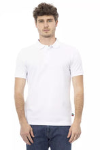 White Cotton Men Polo Shirt Baldinini Trend