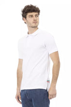 White Cotton Men Polo Shirt Baldinini Trend