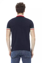 Blue Cotton Men Polo Shirt Baldinini Trend