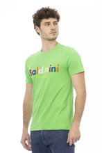 Green Cotton Men T-Shirt Baldinini Trend