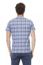 Light Blue Cotton Men T-Shirt Baldinini Trend