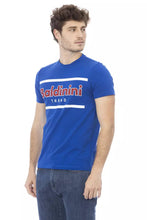 Blue Cotton Men T-Shirt Baldinini Trend