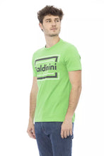 Green Cotton Men T-Shirt Baldinini Trend