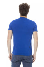 Blue Cotton Men T-Shirt Baldinini Trend