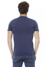 Blue Cotton Men T-Shirt Baldinini Trend