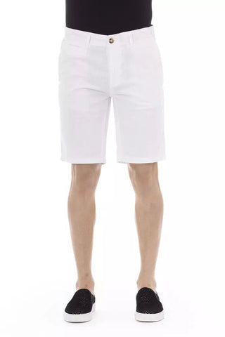 White Cotton Men's Bermuda Short Baldinini Trend